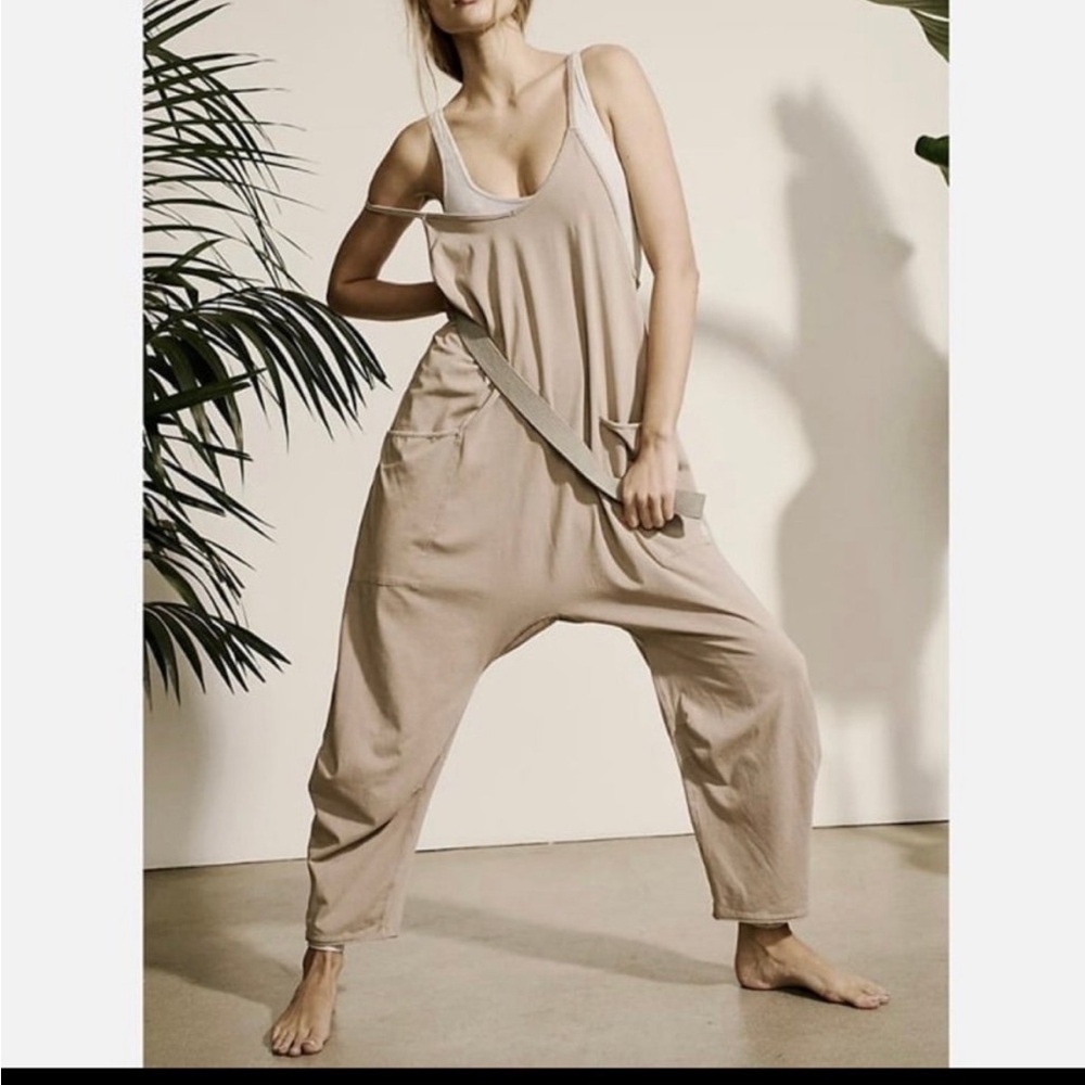 Free People Light Beige Jumpsuit Romper - Picture 3 of 3